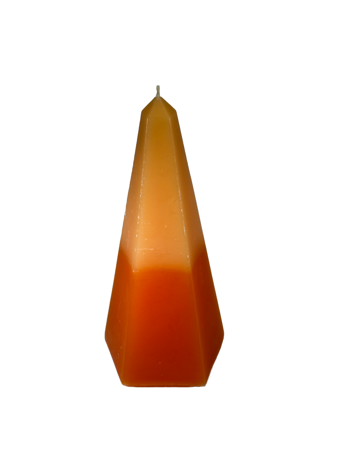 Pentagon Pyramid - Saffron Cedarwood Scent, Orange 2 Tone