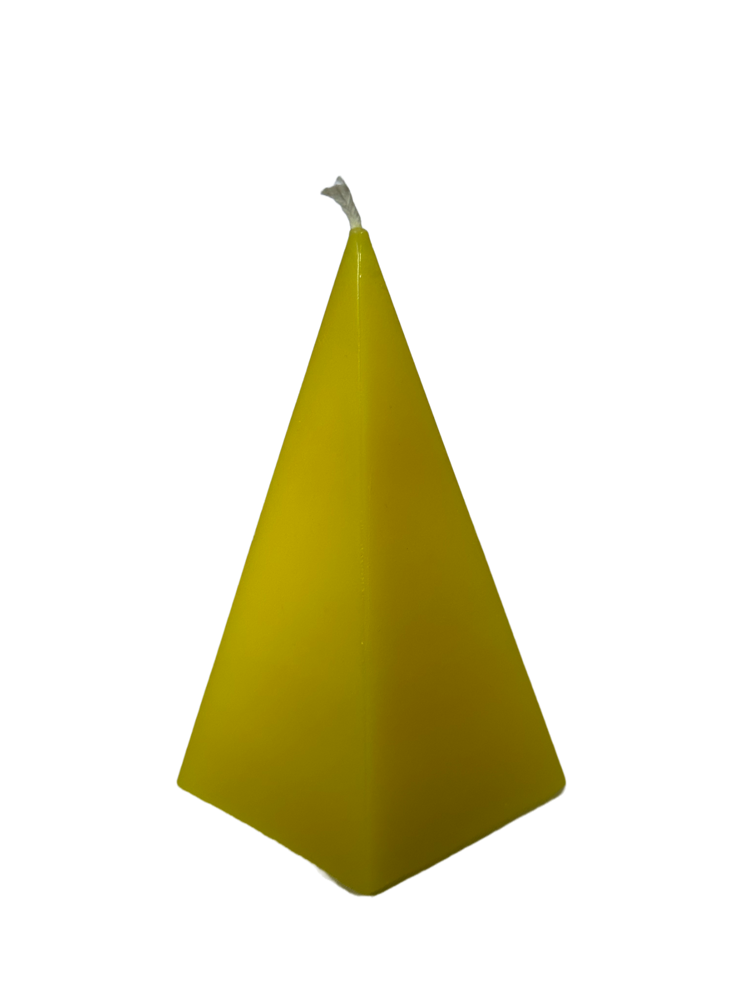 Pentagon Pyramid - Short, White Tea Scent, Yellow