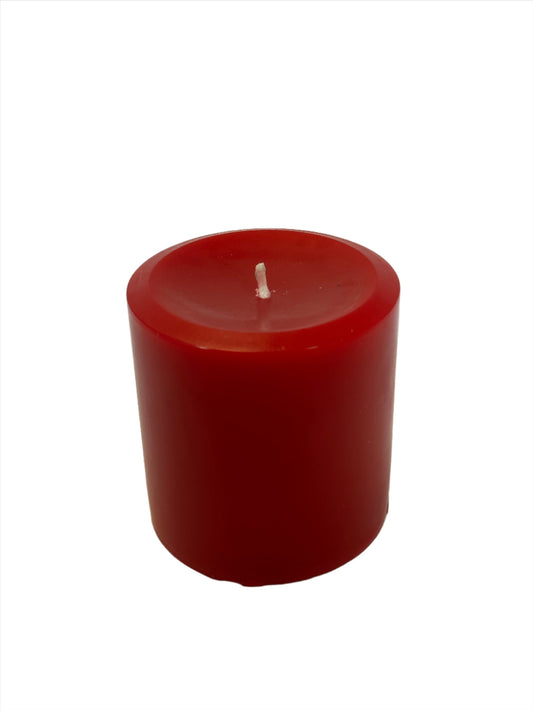 Round - Medium, Frosted Juniper Scent, Red