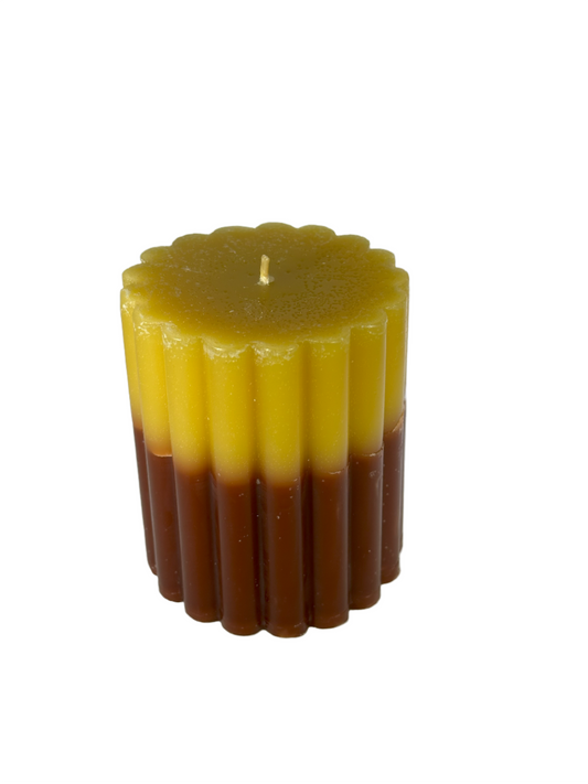 Scallop - Saffron Cedarwood, Gold/Brown