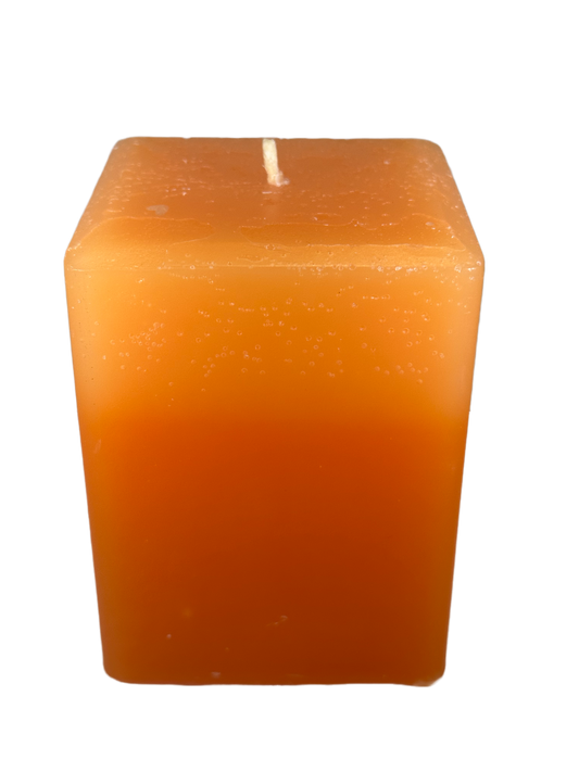 Square - Large, Saffron Cedarwood, Orange 2 Tone